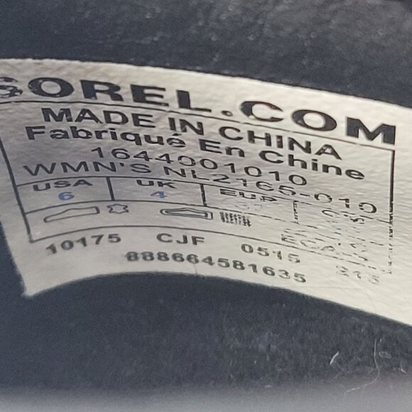 Sorel Women's Black Major Ankle Boots NL2165-010 US Size 6 - Picture 7 of 7